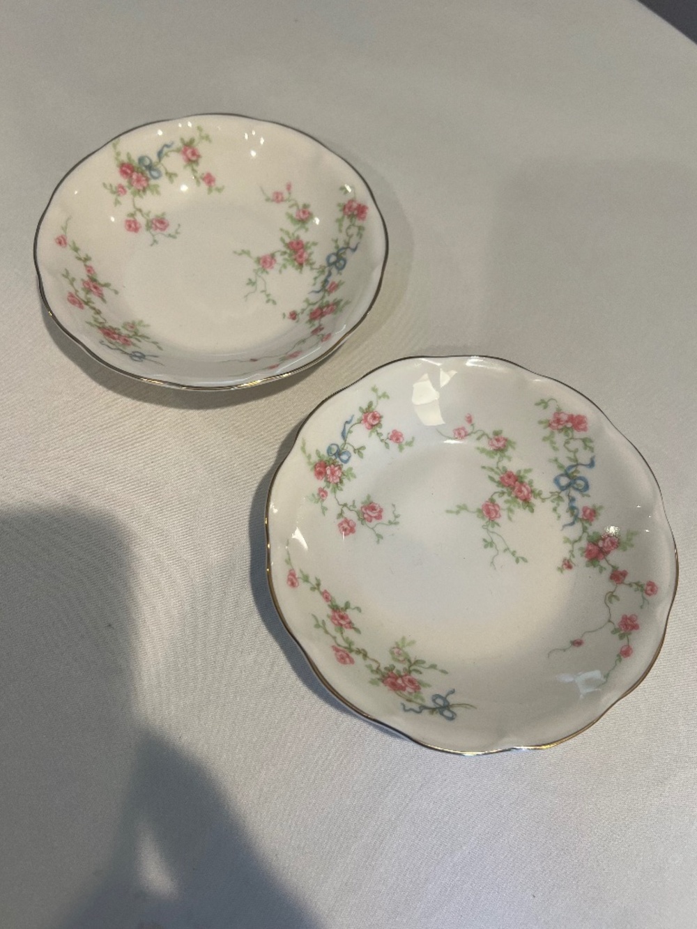 Theodore Haviland Rosanne NY Fruit/Dessert Bowls (2) 5 1/8"
